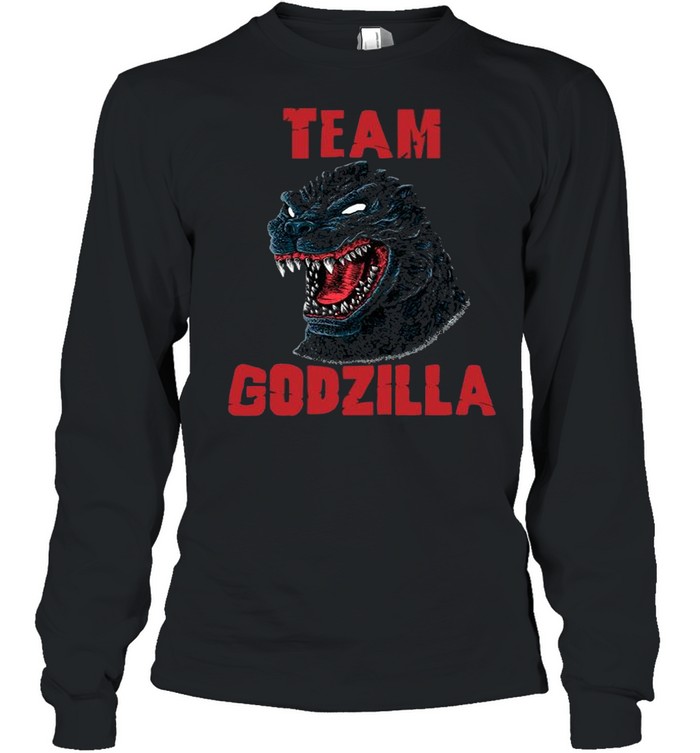 Team Godzilla With King Kong vs Godzilla Movie 2021 shirt Long Sleeved T-shirt