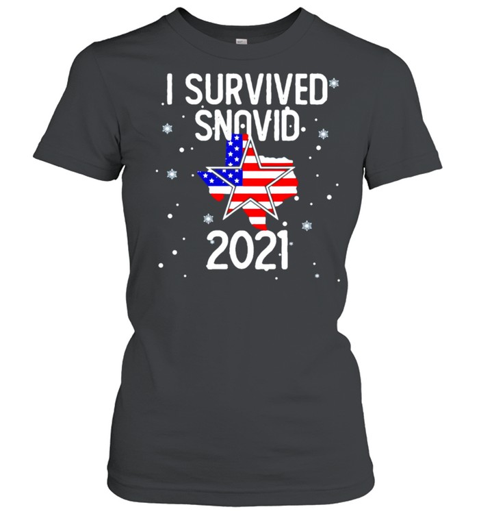 Texas American I survived snovid 2021 shirt Classic Women's T-shirt