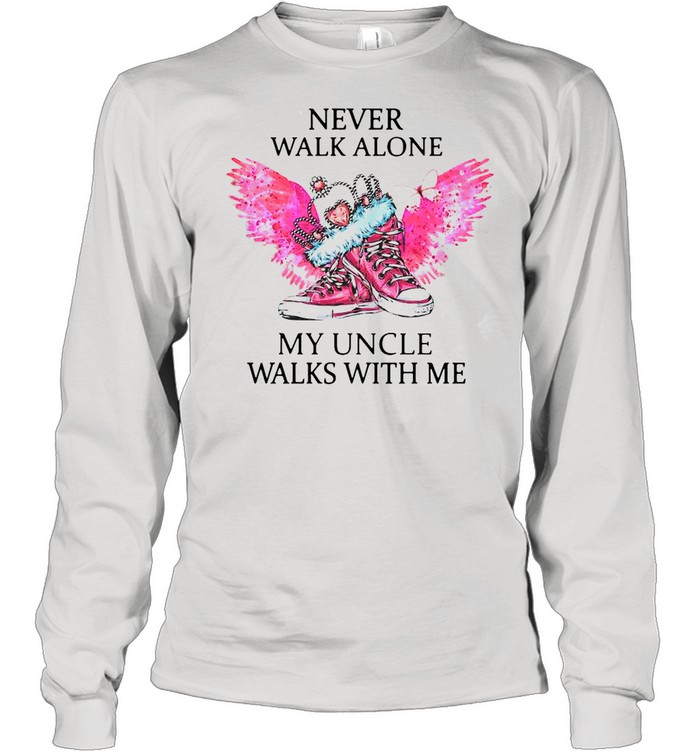 Chuck And Pearls Never Walk Alone My Uncle Walks With Me shirt Long Sleeved T-shirt
