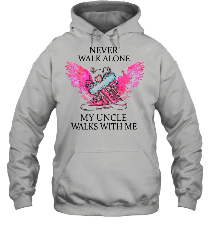Chuck And Pearls Never Walk Alone My Uncle Walks With Me shirt Unisex Hoodie