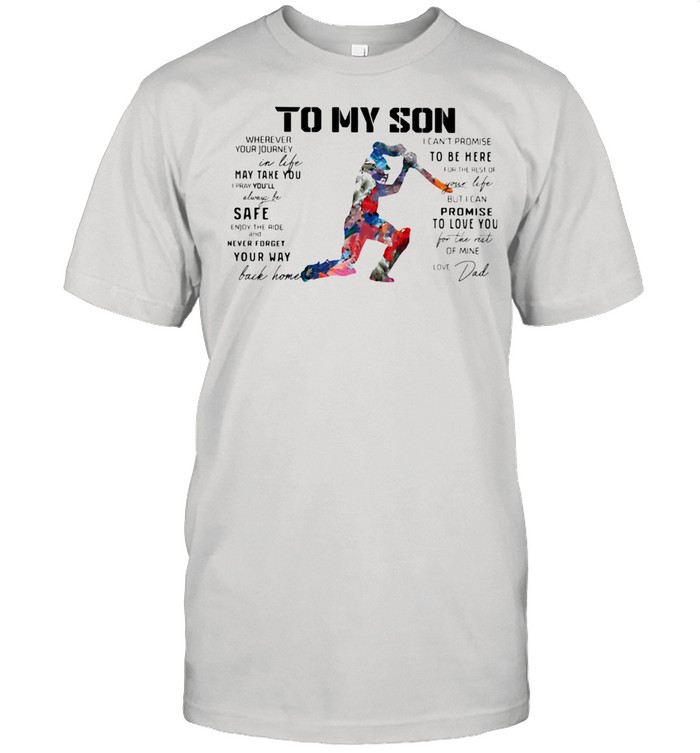 Cricket Dad To My Son Love You Colors shirt