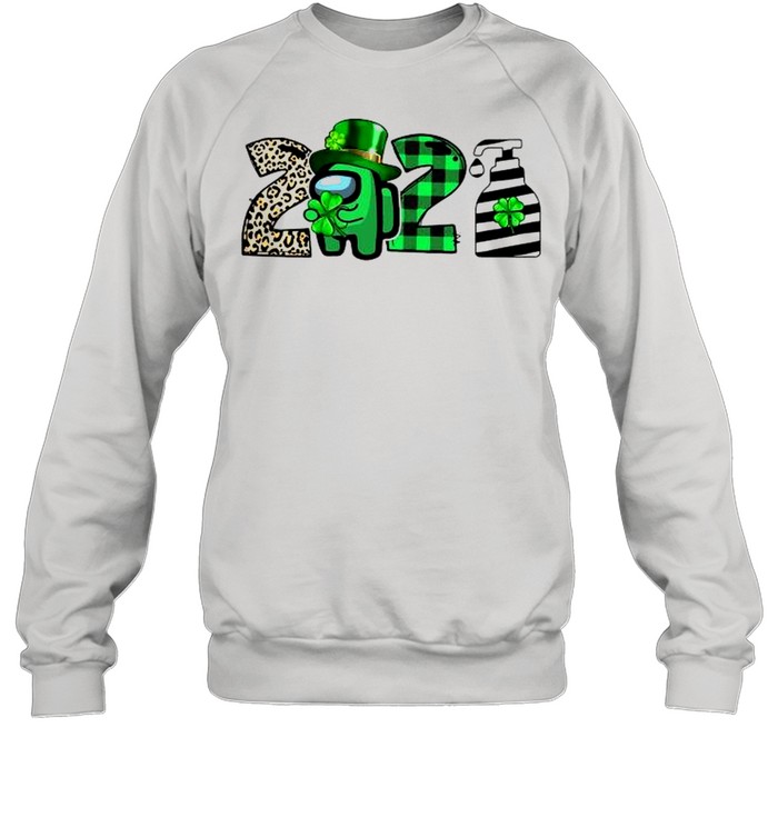 Shamrock St Patrick’s Day 2021 Among Us shirt Unisex Sweatshirt