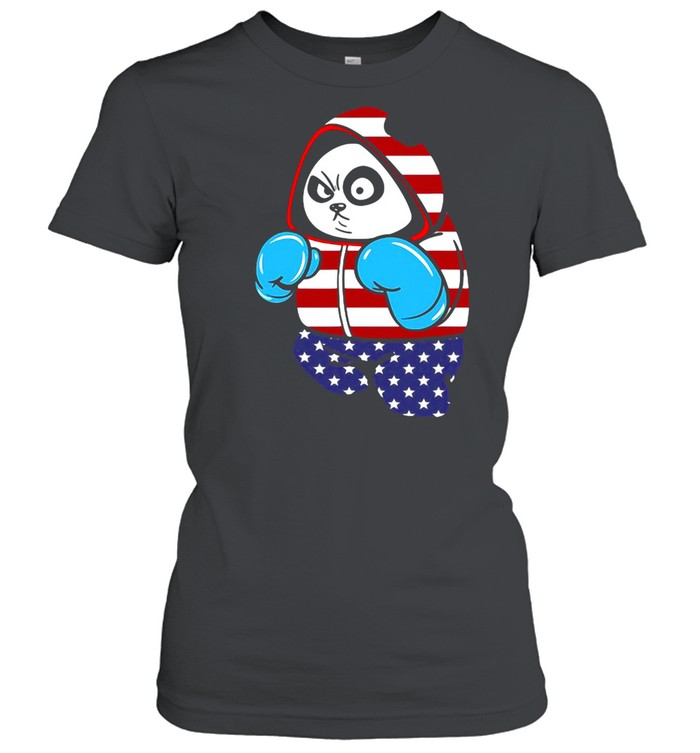 USA United States Boxing Panda Bear shirt Classic Women's T-shirt