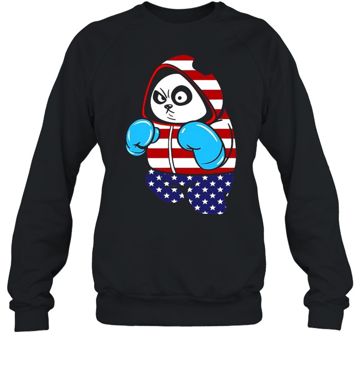 USA United States Boxing Panda Bear shirt Unisex Sweatshirt