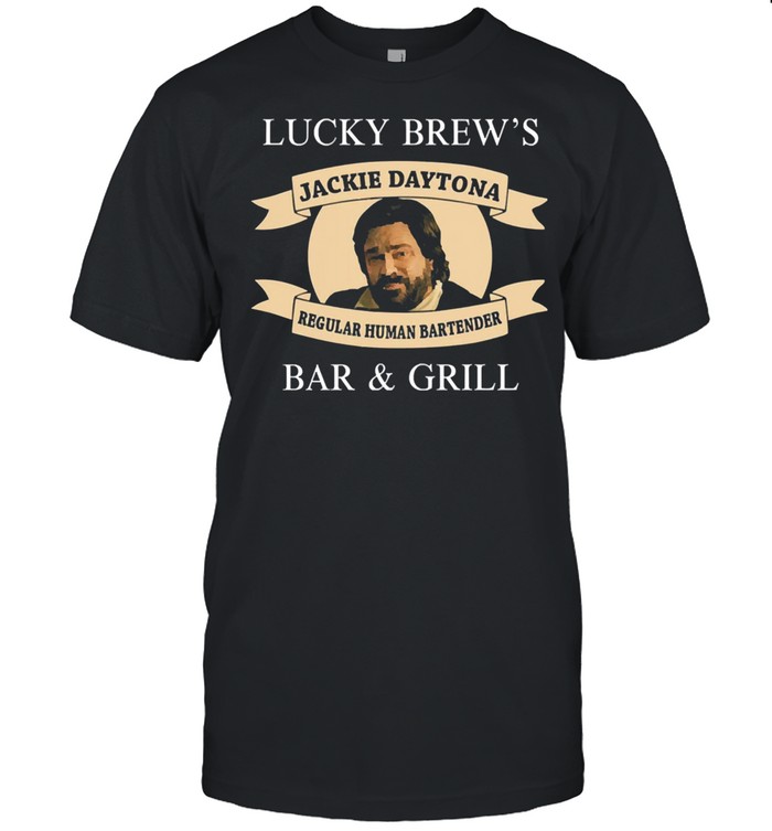 Lucky brews bar and grill regular human bartender shirt