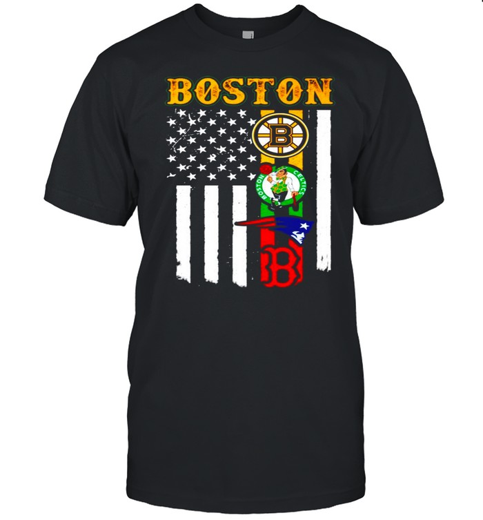 Boston Sports Teams American flag shirt