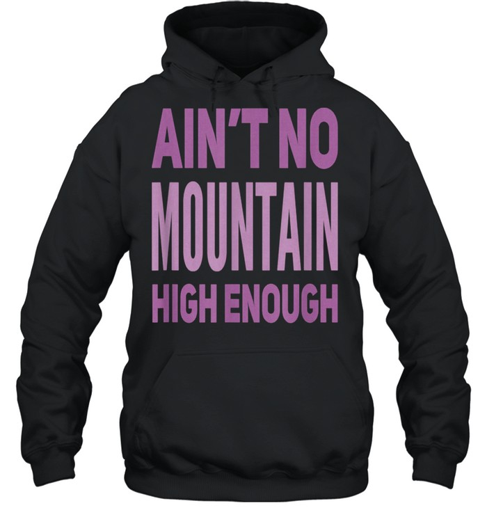 Aint No Mountain High Enough Pick Checkered Effect shirt Unisex Hoodie