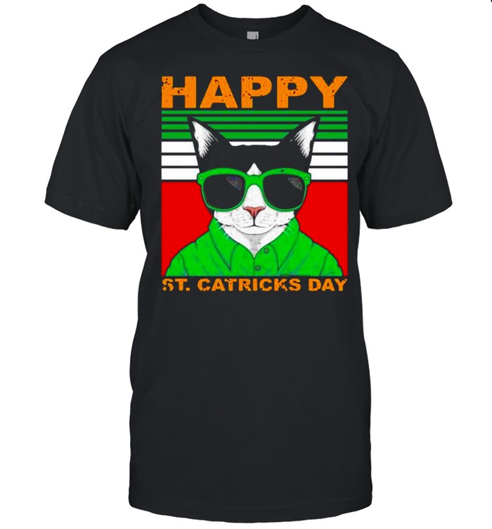Cat Happy St Catricks Day vintage shirt