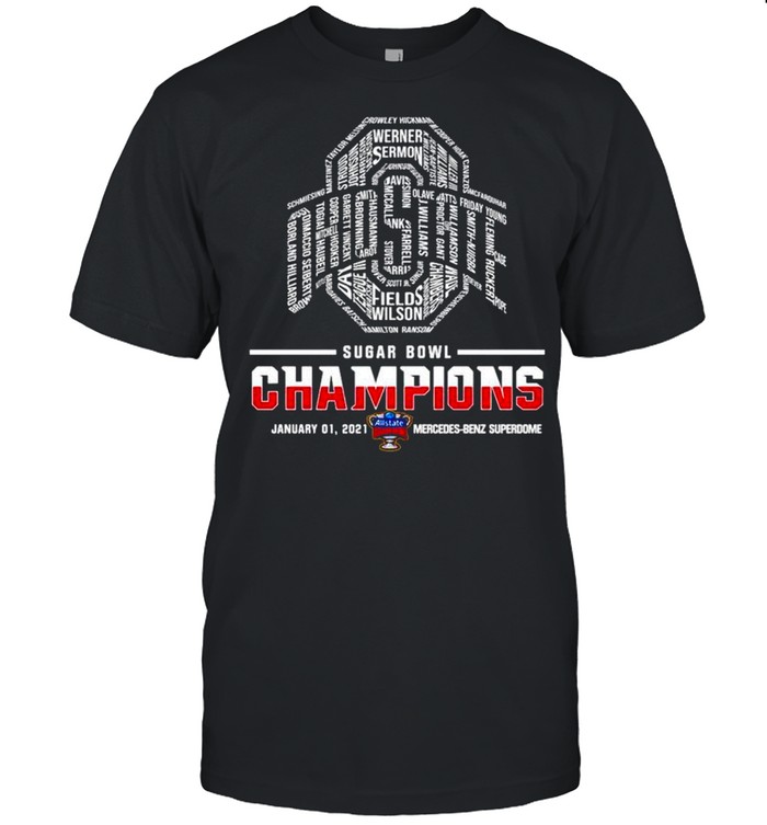 Ohio State Buckeyes sugar bowl champions 2021 mercedes benz superdome shirt