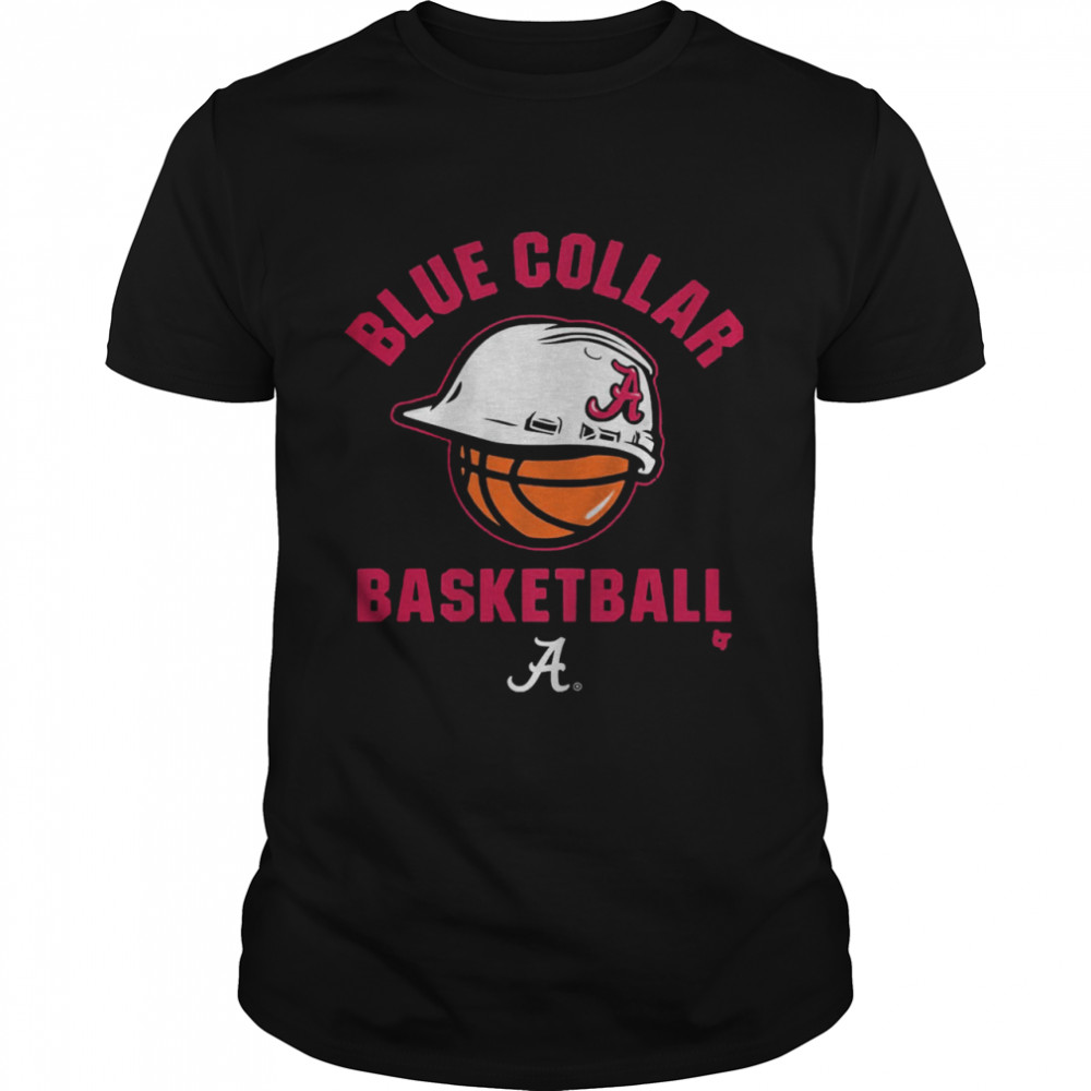 Alabama Crimson Tide blue collar basketball shirt