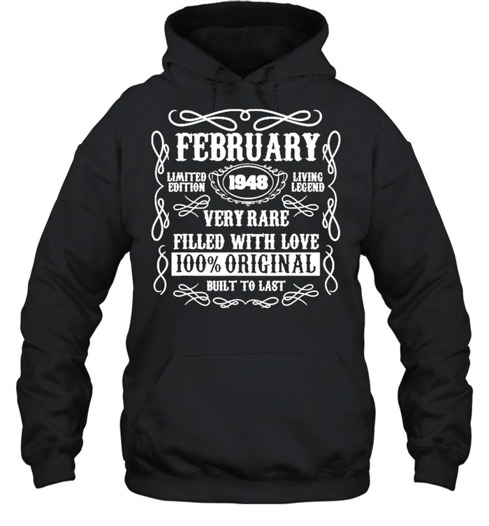 February Limited Edition 1948 Living Legend Very Rare shirt Unisex Hoodie