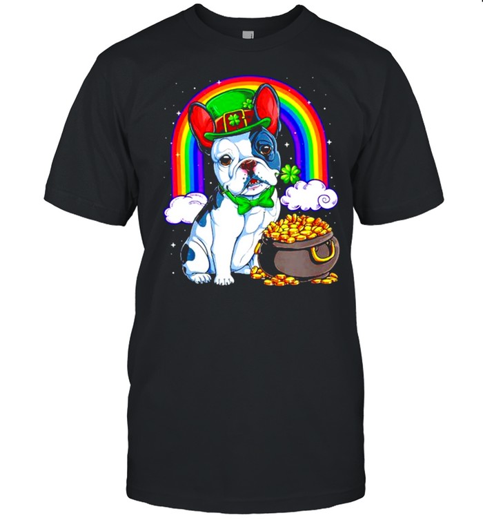Bulldog rainbow bridge St Patrick’s Day shirt