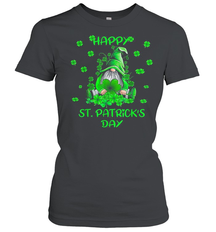 Green Gnome Happy St Patrick’s Day Classic Women's T-shirt