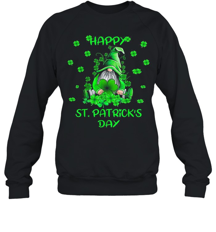 Green Gnome Happy St Patrick’s Day Unisex Sweatshirt