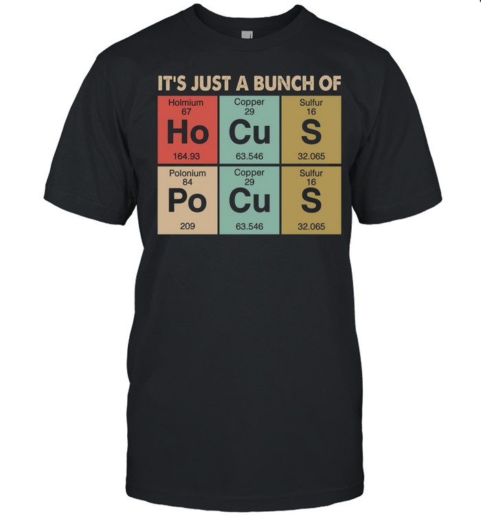 Its Just A Bunch Of Holmium Copper Sulfur Polonium Copper Sulfur shirt