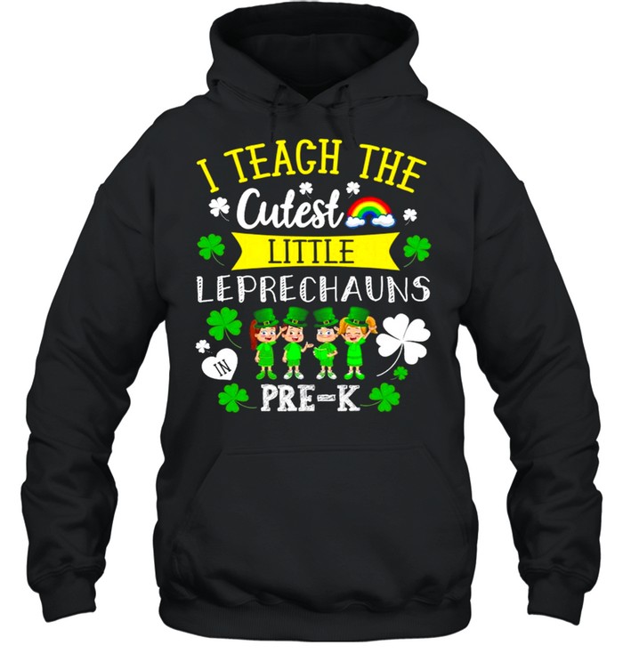 Lucky Leprechauns St Patricks Day Pre K Teacher shirt Unisex Hoodie