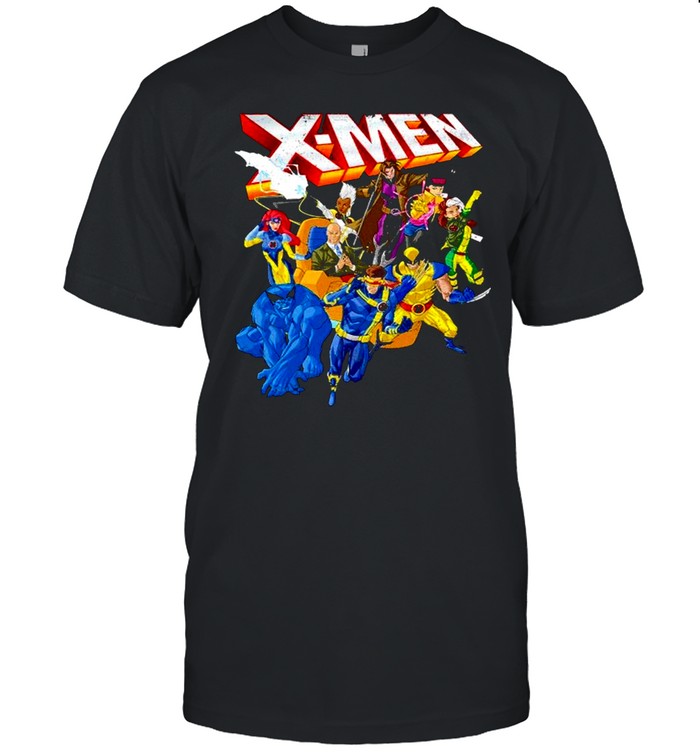 Marvel X-Men Vintage Group Shot Logo shirt
