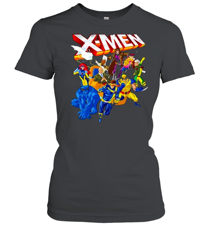 Marvel X-Men Vintage Group Shot Logo shirt Classic Women's T-shirt