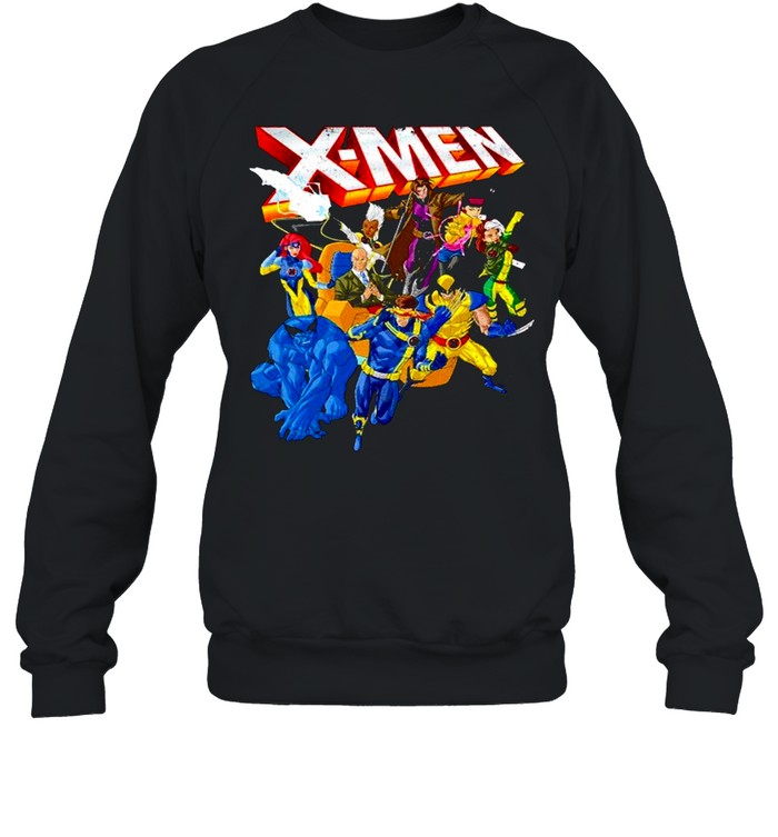 Marvel X-Men Vintage Group Shot Logo shirt Unisex Sweatshirt