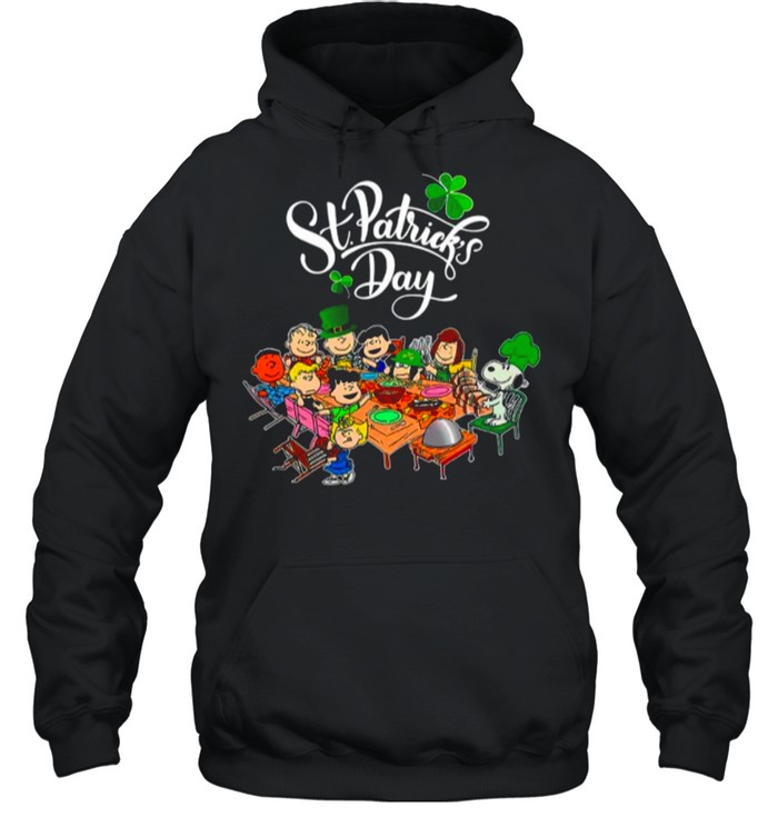 Snoopy And The Peanut Movie Party Happy St Patricks Day shirt Unisex Hoodie
