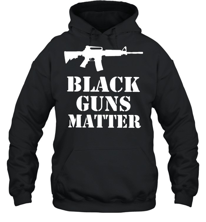 Black guns matter shirt Unisex Hoodie