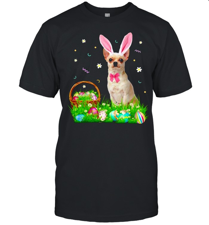 Chihuahua Easter Day Bunny Eggs Easter Costume shirt