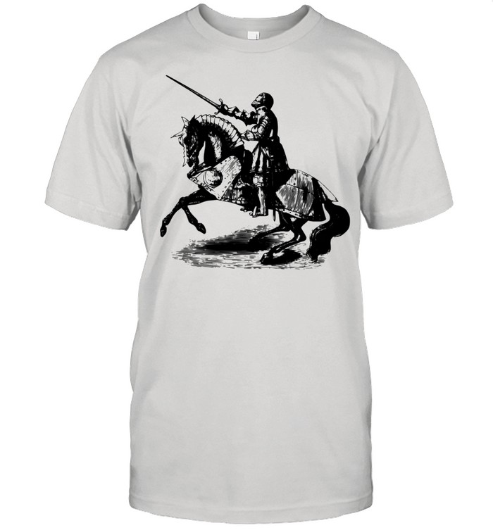 Knight and Horse Jousting Medieval Knight Renaissance shirt