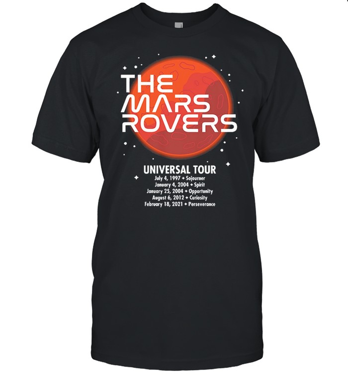 NASA The Mars Rovers Universal Tour shirt