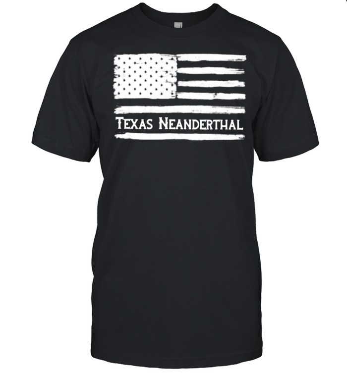 Texas Neanderthal American Flag shirt