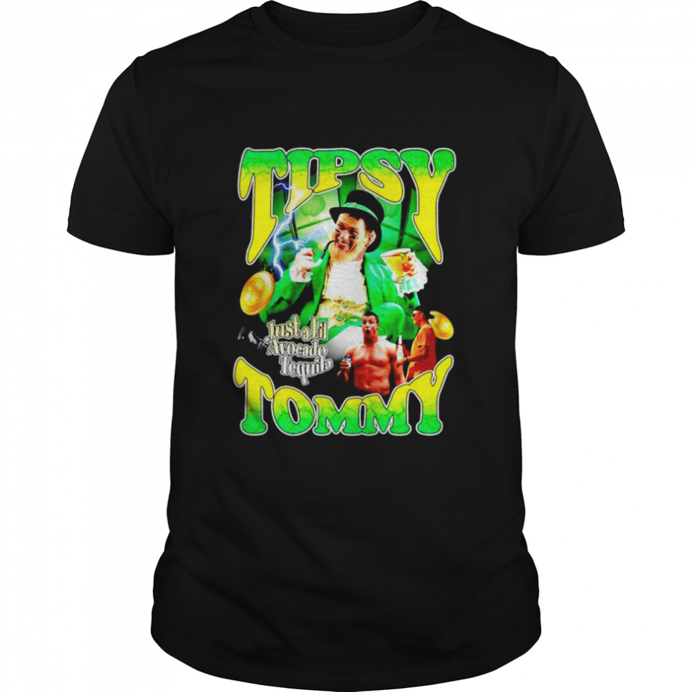 Tipsy Tommy just a lil avocado tequila Tom Brady dunk St.Patrick’s day shirt
