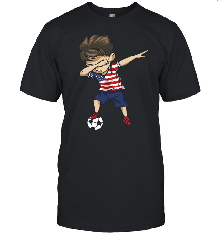 Dabbing Soccer Boy United States Jersey USA Football shirt