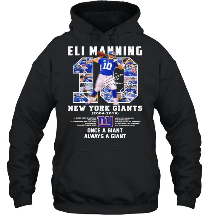 Eli Manning New York Giants Hoodie Jersey – Jerseys and Sneakers