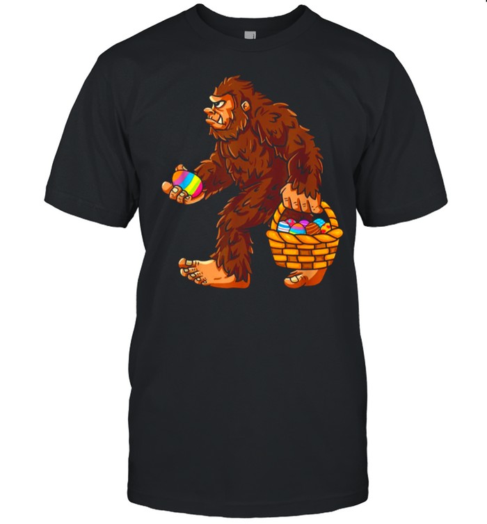 Bigfoot Eggs Basket Happy Easter 2021 shirt