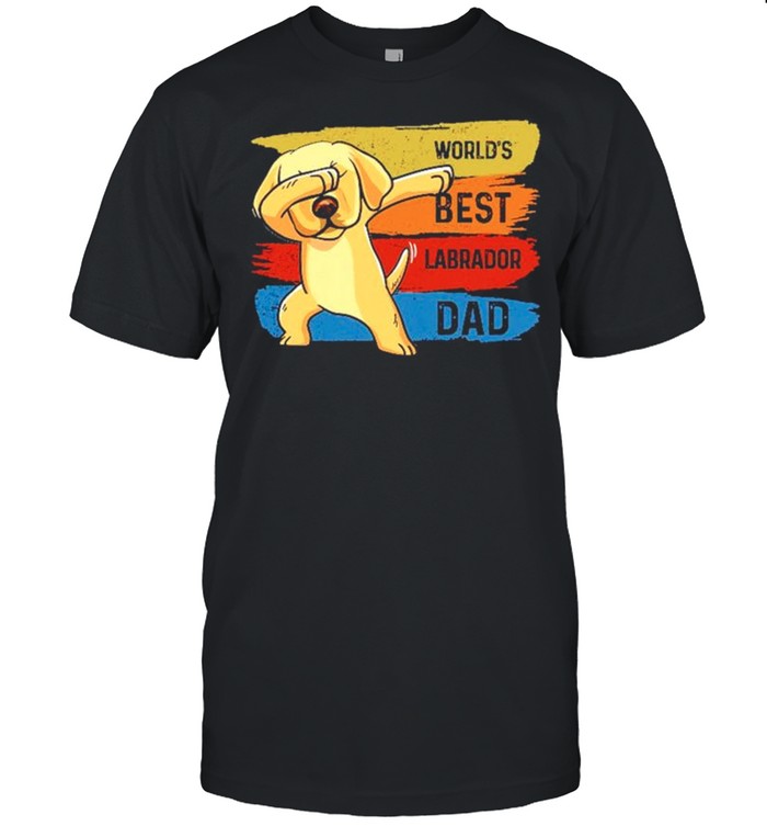 Labrador babbing worlds best Labrador dad shirt