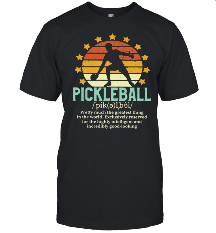 Definition Pickleball Star Vintage Sunset Shirt