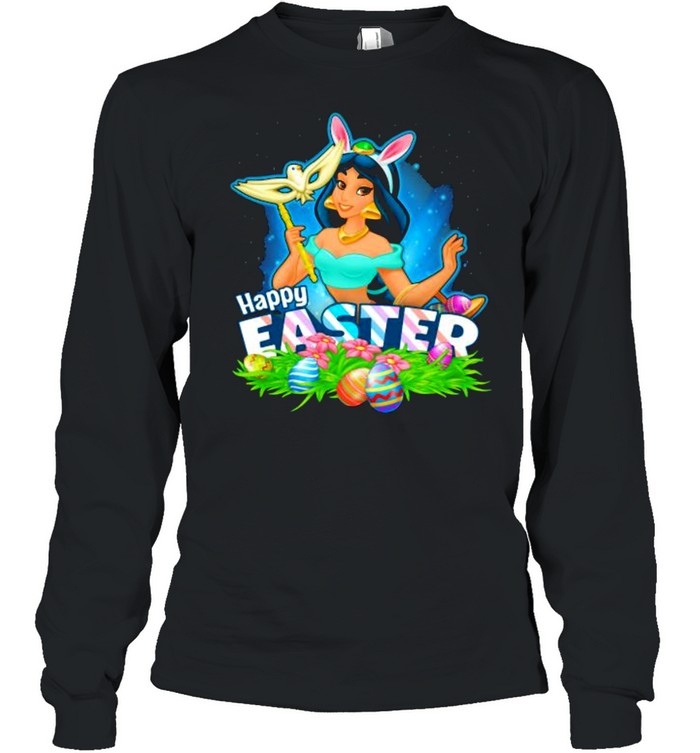Happy Easter Day 2021 Egg Jasmine Disney Long Sleeved T-shirt