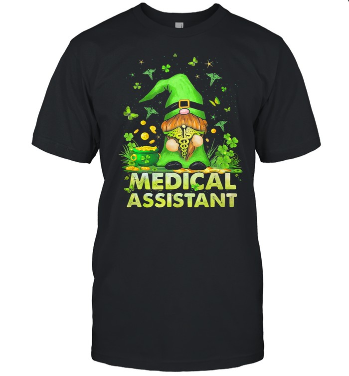 Medical Assistant Simple Emt With Gnome Patricks Day Shirt