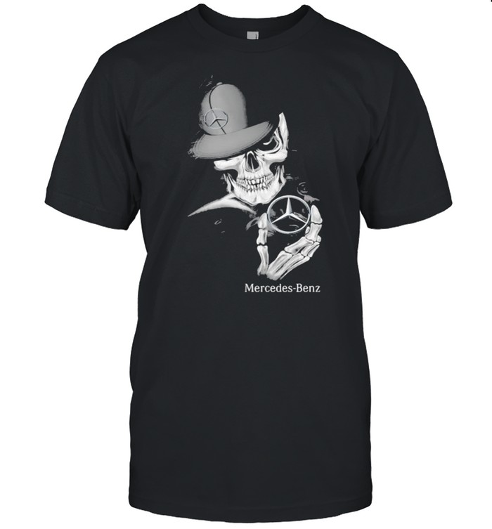 Punisher Skull With Mercedes Benz Car Logo Symbol Shirt
