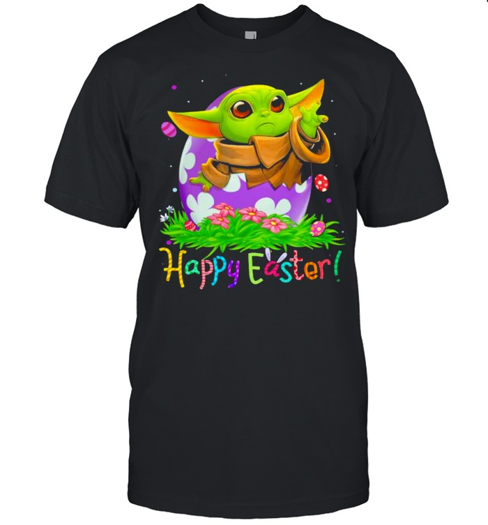 Happy Easter Day Egg Baby Yoda Shirt