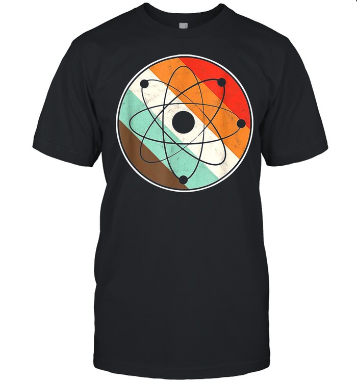Physics Teacher Physicist Retro Atom Vintage T-shirt