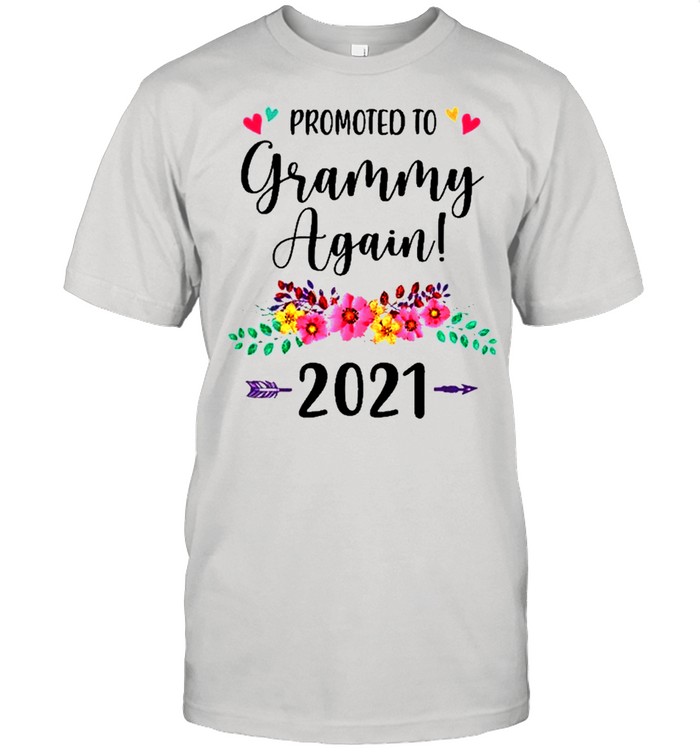 Promoted To Grammy Again 2021 Pregnancy Announcement Shirt
