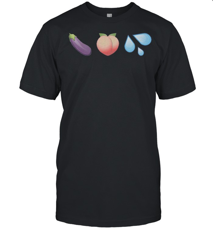Sex Emojis Peach Eggplant Water shirt