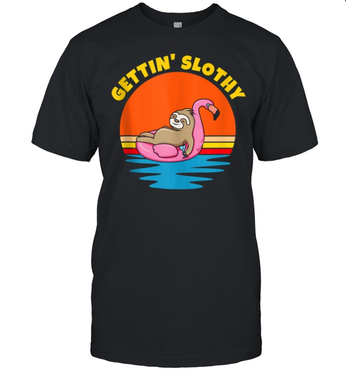 Sloth Gettin Slothy Sunset shirt
