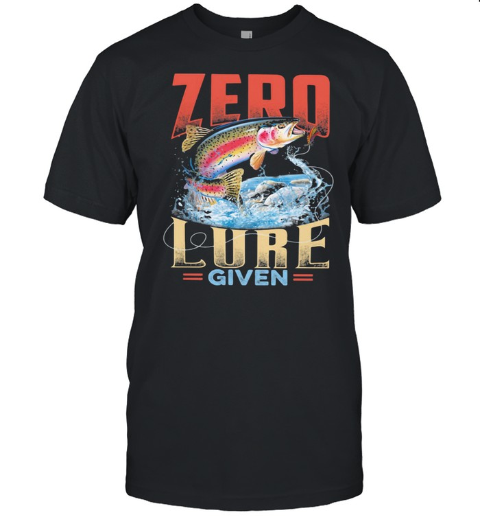 Zero lure given fishing shirt