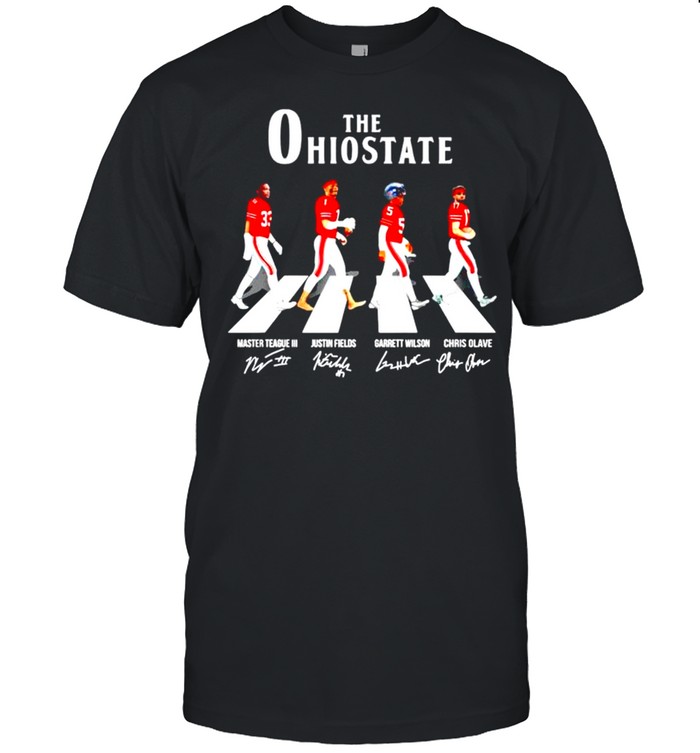 The Ohio State Buckeyes abbey road signatures shirt