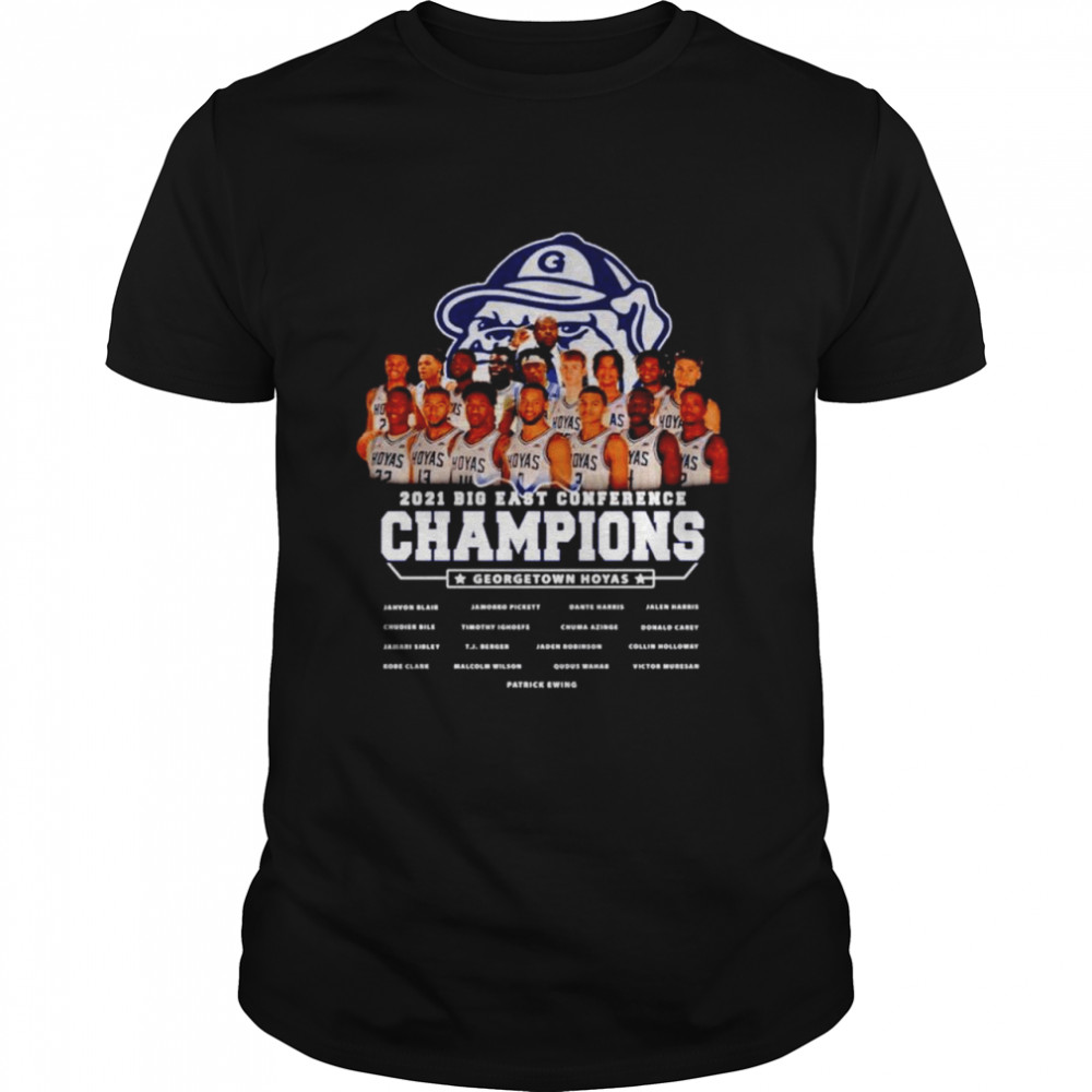 2021 big east conference champions Georgetown Hoyas men’s basketball shirt