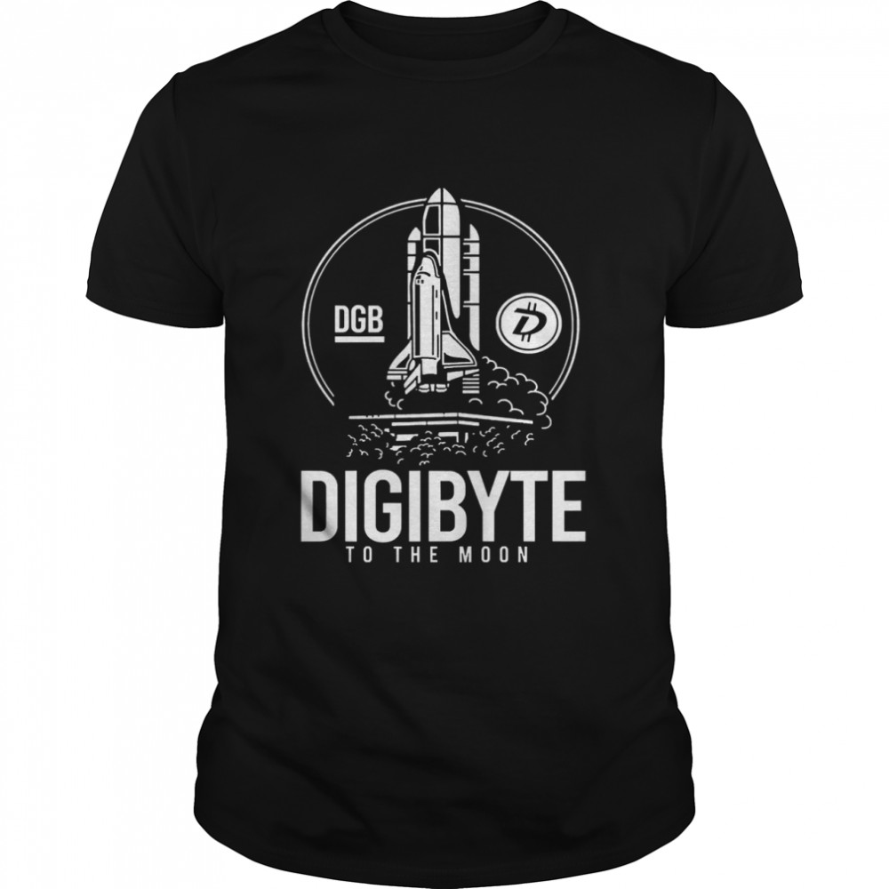 Digibyte to the moon btc dgb bitcoin crypto shirt