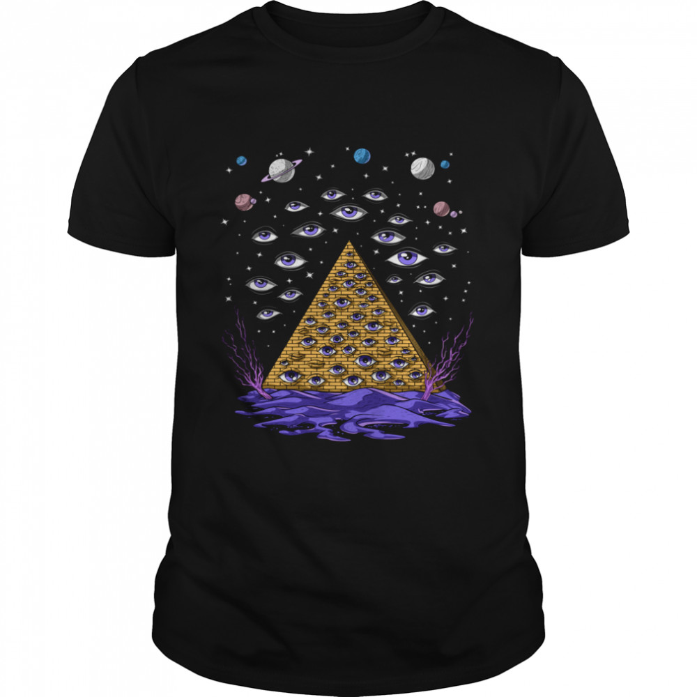 Psychedelic Egyptian Pyramid Fantasy Egyptian Mythology shirt