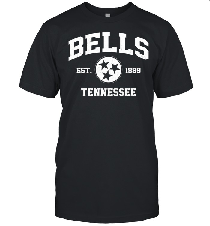 Bells Tennessee TN vintage state Athletic style shirt