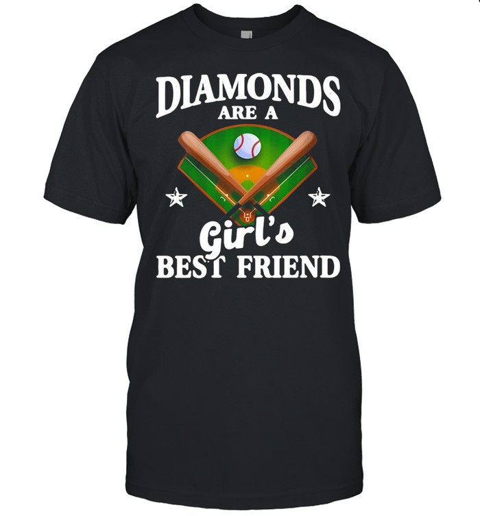 Baseball Softball Diamonds Are A Girl’s Best Friend Shirt